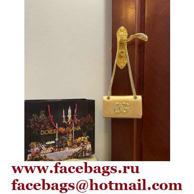 Dolce & Gabbana Calfskin 3.5 Chain phone bag Gold